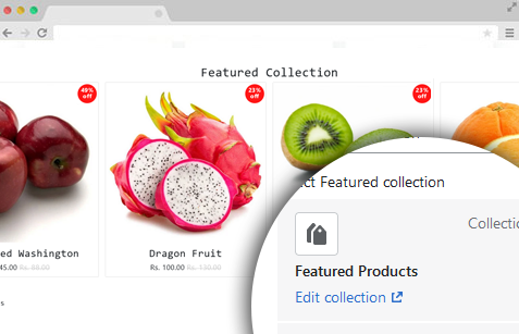 How to add featured collection in shopify